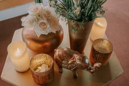 Floral detail and Tablescape — Sufi Night decor — Alila Diwa Goa